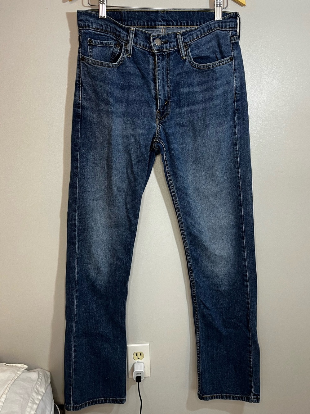 Levi’s 514 Men's Dark Blue Straight-Leg Jeans 32 x 32